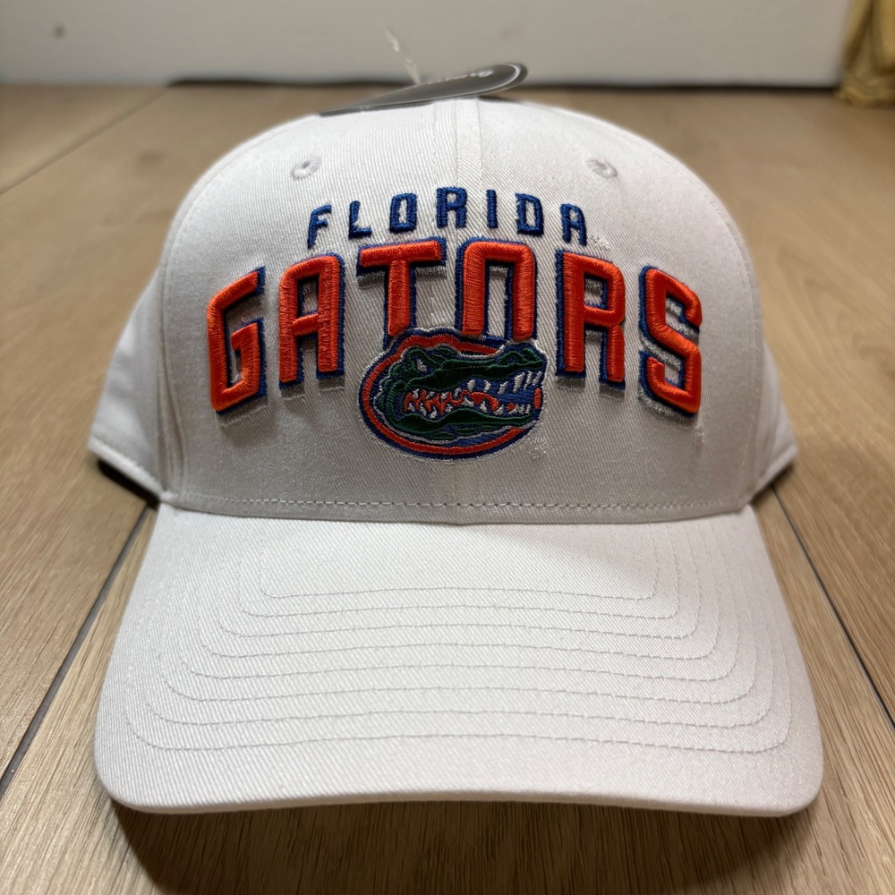Florida Gators Snapback Hat White Orange Blue Embroidered Cap NWT Football NCAA